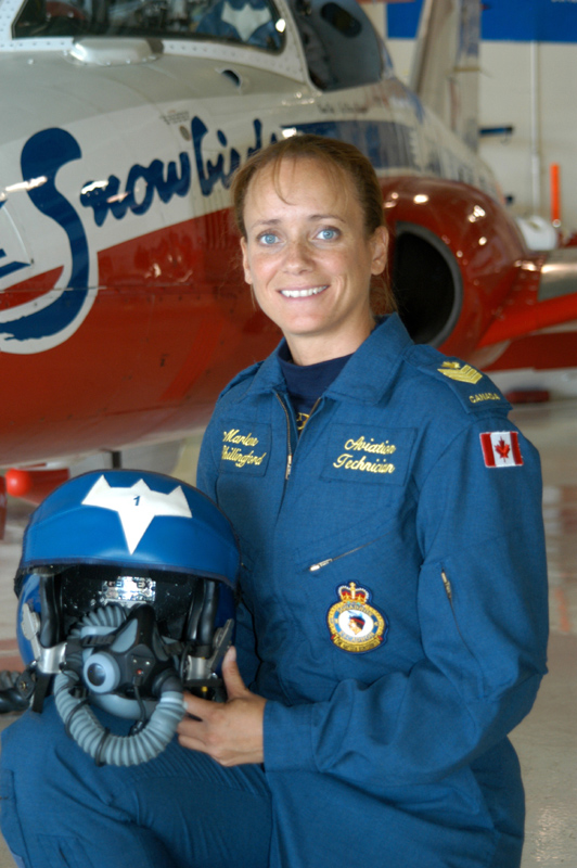 Sergeant Marlene Shillingford, Canadian Forces Snowbirds Crew Chief