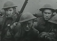 Three soldiers in the Second World War