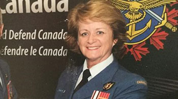 A photo of Major Lynn Doucette (Retired) in uniform.