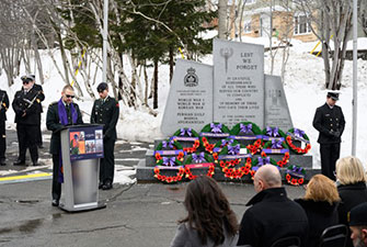 Ceremony at the Fairview Legion.