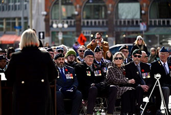 National War Memorial ceremony.