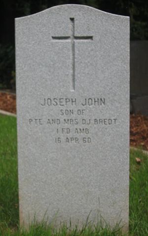 Pierre tombale de Joseph John Bredt.