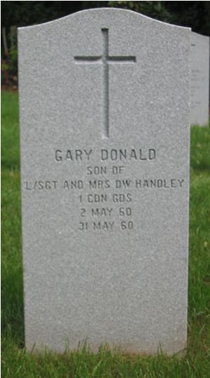 Headstone of Gary Donald Handley.