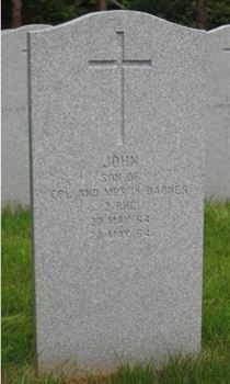 Headstone of John Barnes.
