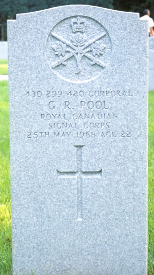 Headstone of G. R. Pool.