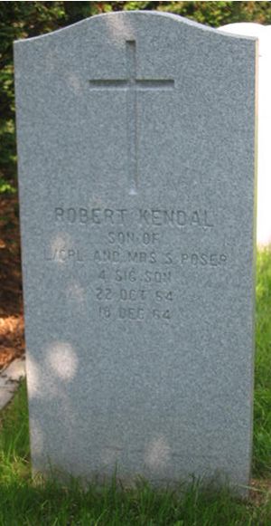 Headstone of Robert Kendal Poser.