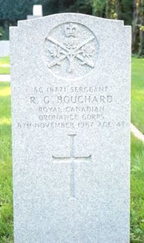 Headstone of R. G. Bouchard.