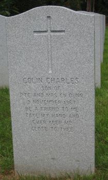 Pierre tombale de Colin Charles Dunn.