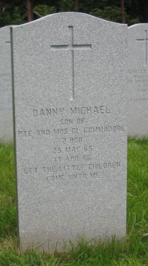 Headstone of Danny Michael Commodore.