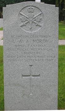 Headstone of L. A. A. Mordy.