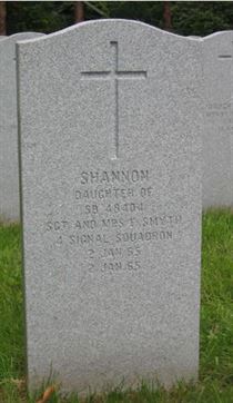 Headstone of Shannon Smyth.