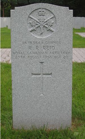 Headstone of R. R. Reid.