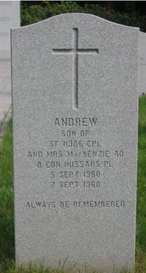 Headstone of Andrew MacKenzie.