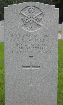 Headstone of T. G. W. Hill.
