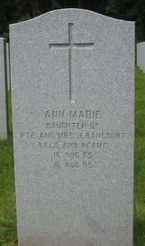 Headstone of Ann Marie Rancourt.