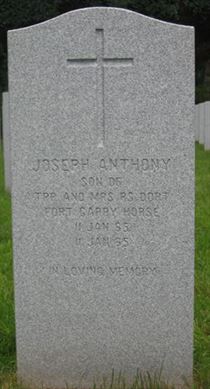 Pierre tombale de Joseph Anthony Dort.