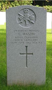 Headstone of G. Mason.