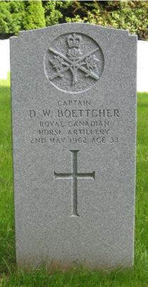 Pierre tombale de D. W. Boettcher.