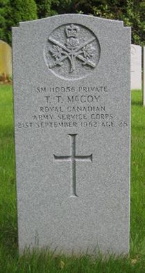 Headstone of T. T. McCoy.
