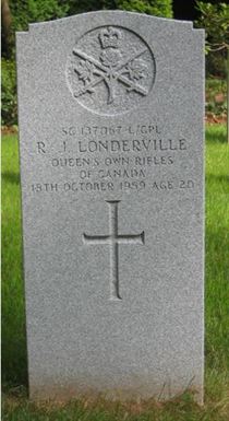 Headstone of R. J. Londerville.