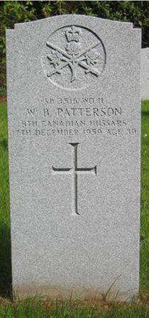 Headstone of W. B. Patterson.