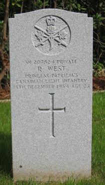Headstone of R. West.