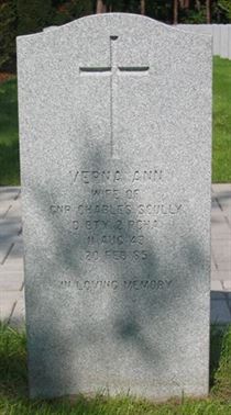 Headstone of Verna Ann Scully.