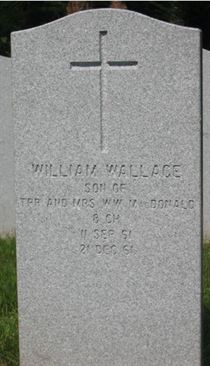 Headstone of William Wallace MacDonald.