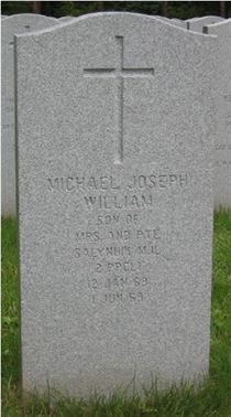Pierre tombale de Michael Joseph William Salynuik.