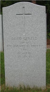 Pierre tombale de David Gerard Pretty.