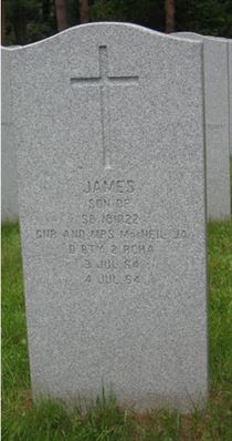 Headstone of James MacNeil.