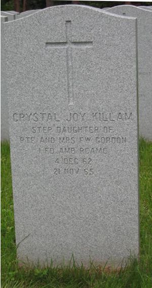 Headstone of Crystal Joy Killam.