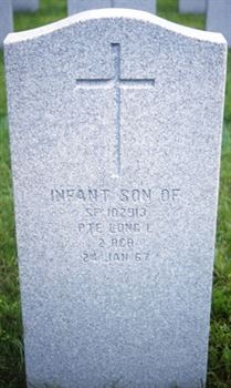 Headstone of Infant Son Long.