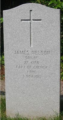 Headstone of James Nelson Cheney.