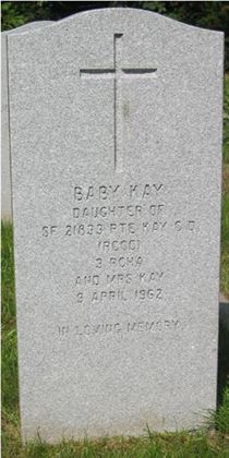 Headstone of Baby Kay.