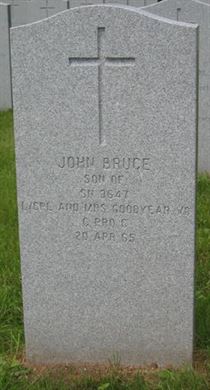 Pierre tombale de John Bruce Goodyear.
