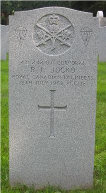 Headstone of J. R. L. Jocko.