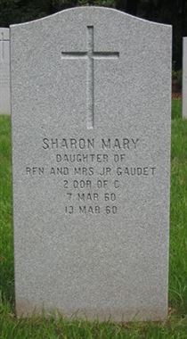 Pierre tombale de Sharon Mary Gaudet.