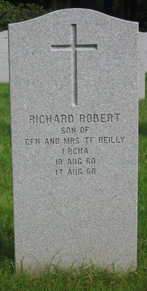 Headstone of Richard Robert Reilly.