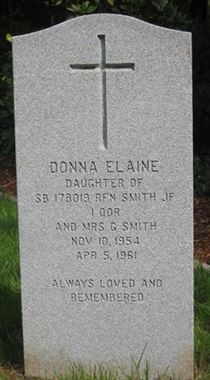 Headstone of Donna Elaine Smith.