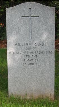 Headstone of William Randy Fredenburg.