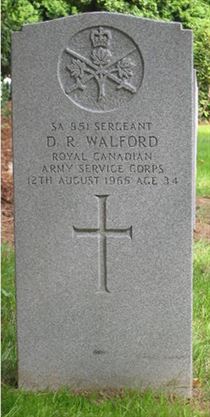 Headstone of D. R. Walford.