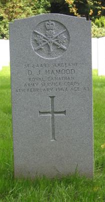 Headstone of D. J. Hamood.