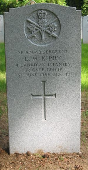 Pierre tombale de L. W. Kirby.