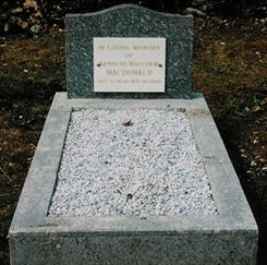Headstone of Kenneth Malcolm MacDonald.