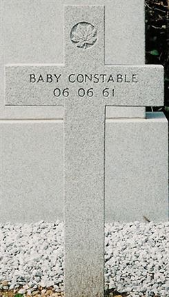Headstone of Baby Constable.