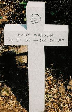 Headstone of Baby Watson.