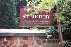 Entrance to Cemetery