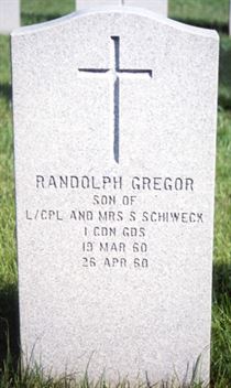 Pierre tombale de Randolph Gregor Schiweck.