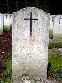 Pierre tombale originale, remplacée en 2003